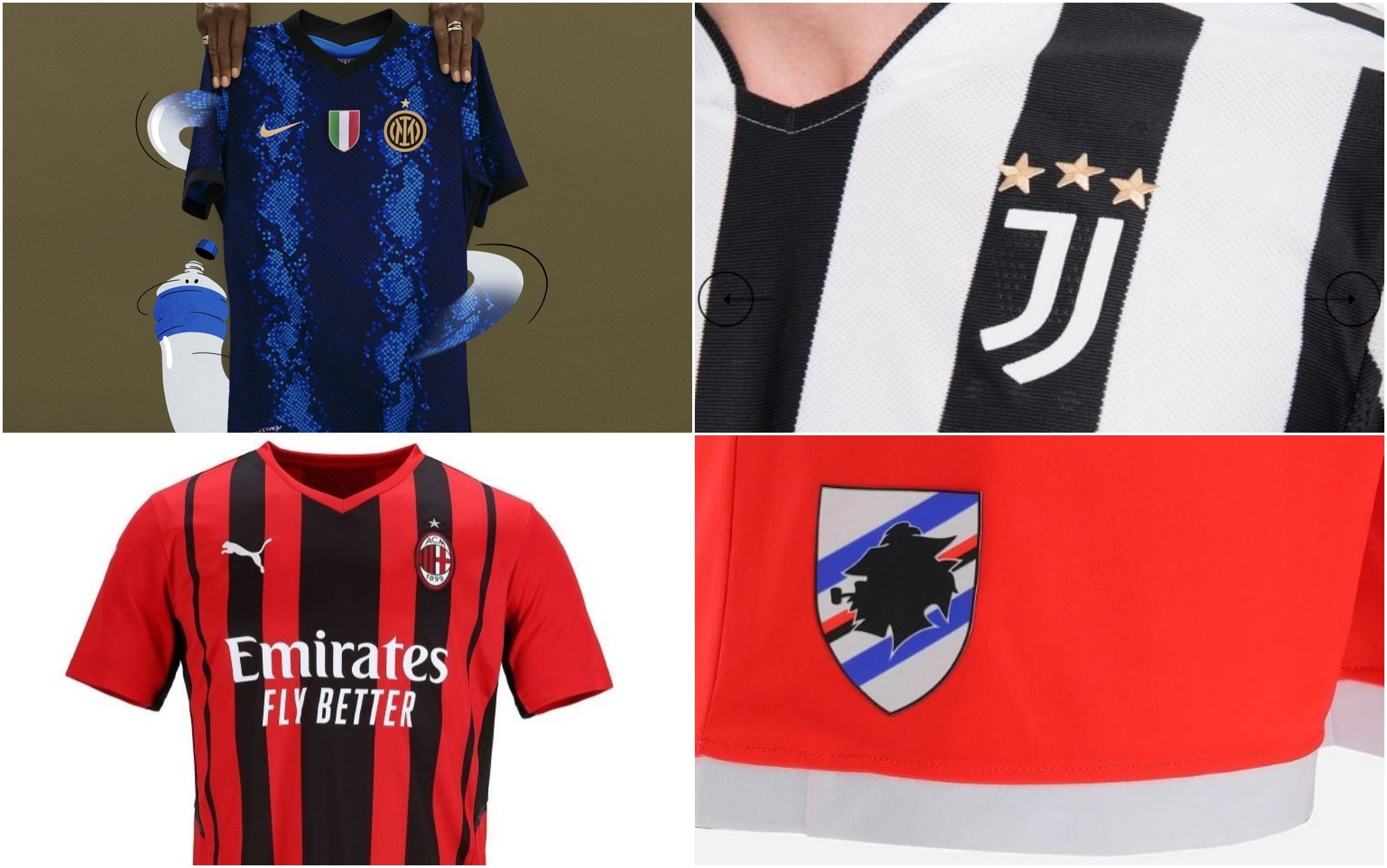 Calcio, tutte le nuove maglie della Serie A per la stagione 2021 ...